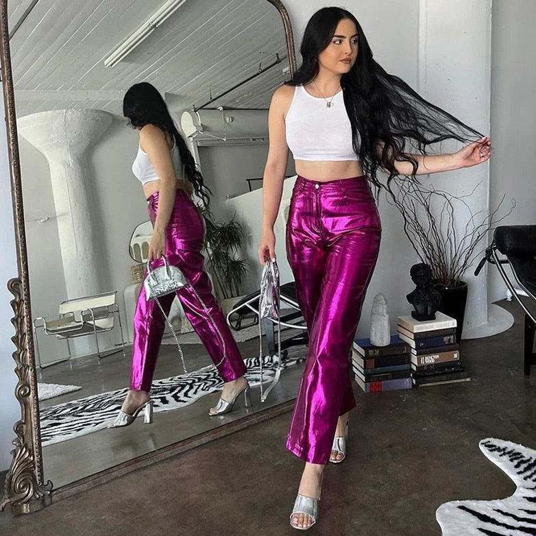 Metallic Motion Disco Pants