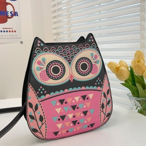 Whimsy Owl Chic Crossbody Bag