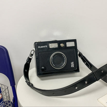 Retro Square Camera Crossbody Hand Bag