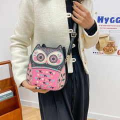 Whimsy Owl Chic Crossbody Bag