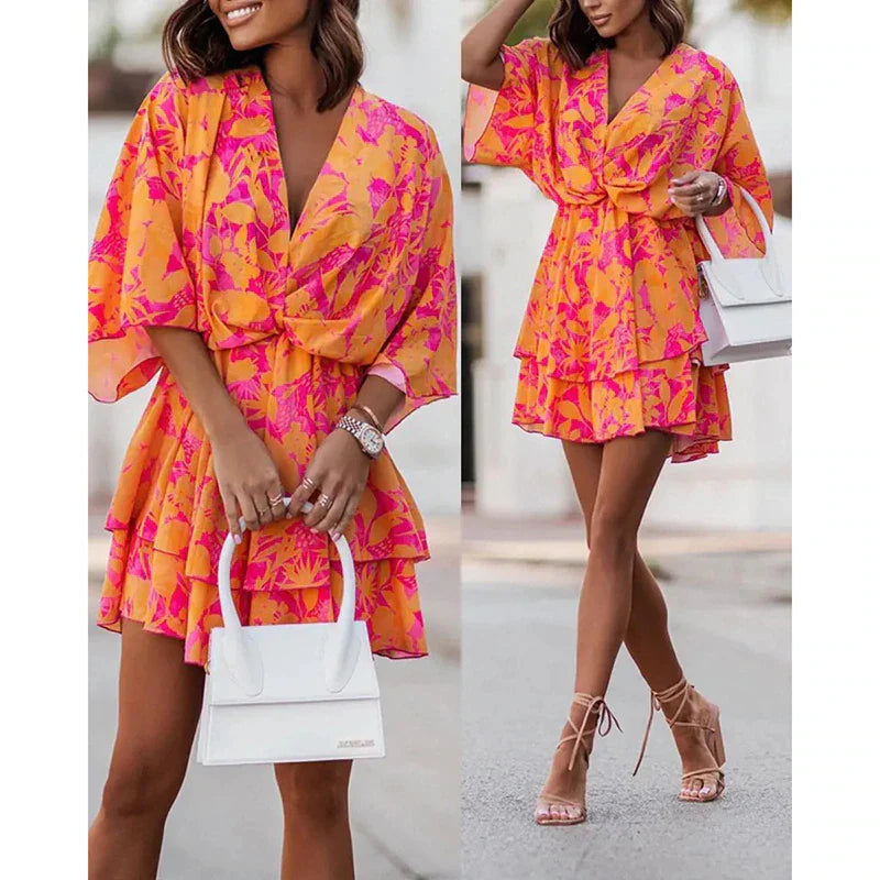 ERIN Floral Layered Dress