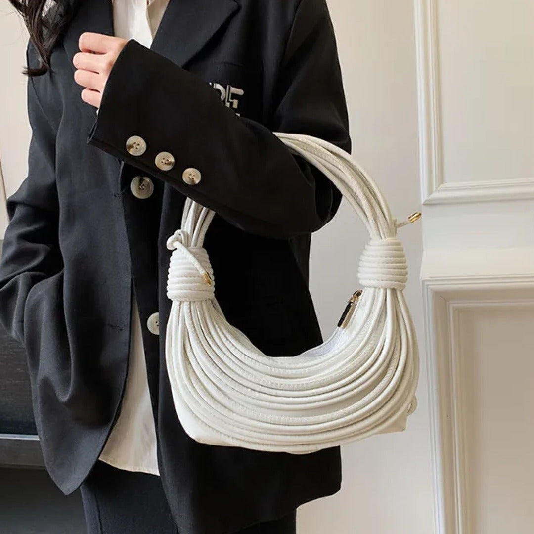 Satchel Wire Braided Women Handbag