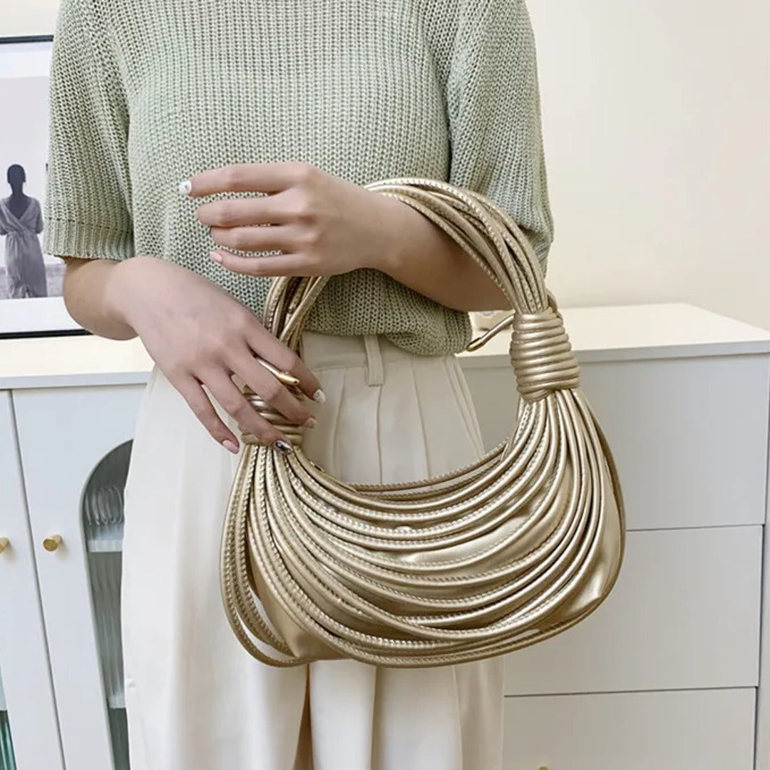 Satchel Wire Braided Women Handbag