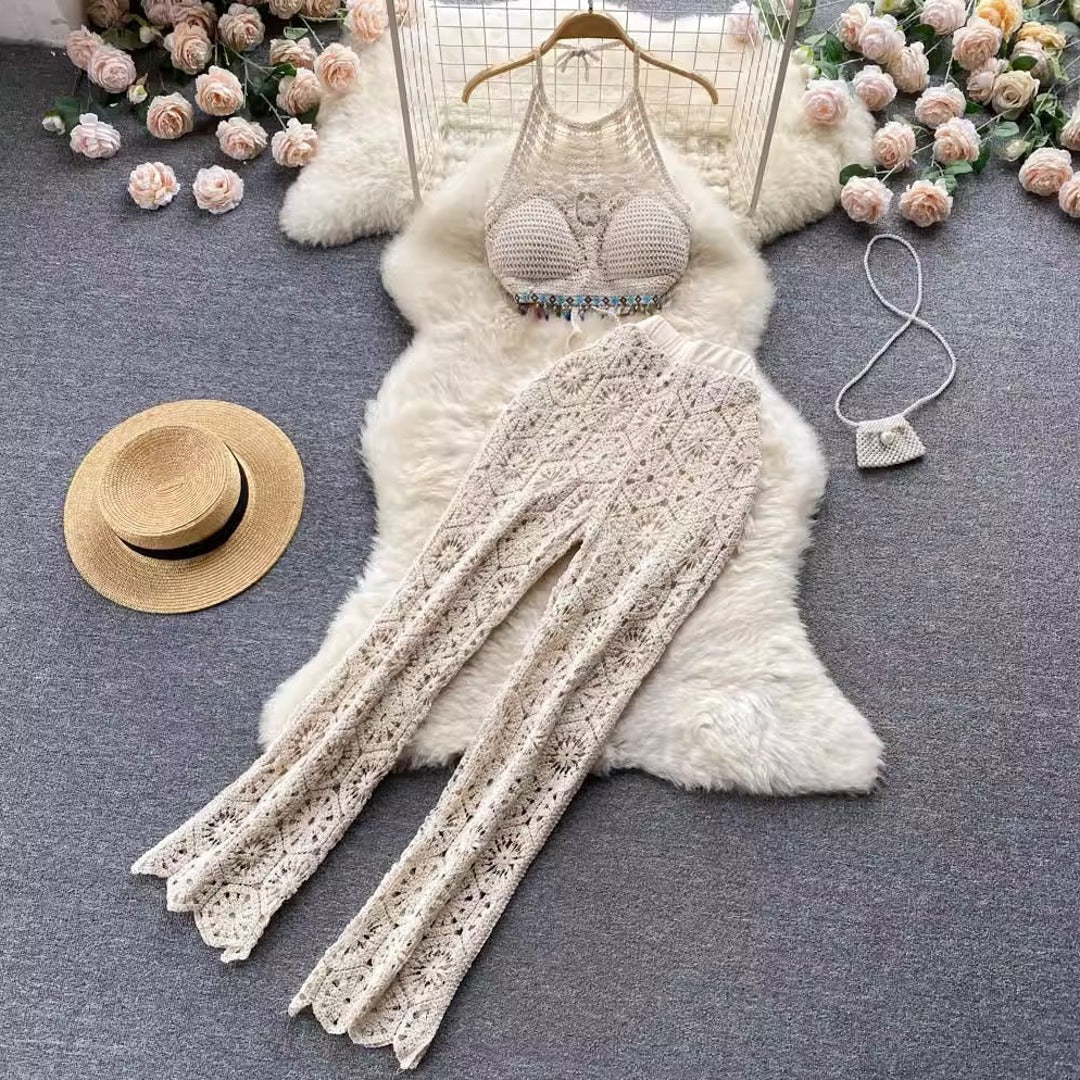 Beach Hollow Out 2 Piece Set