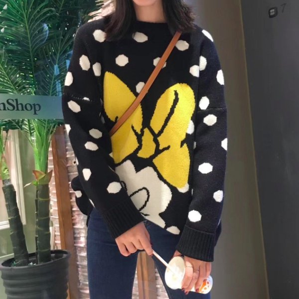 Kawaii Disney Minnie Knitted Sweater