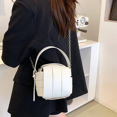 Chic Ball Shape Woven Shoulder  Handbag