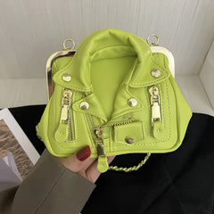 Sleek Jacket Inspired Crossbody Purse