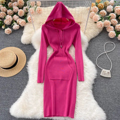 Hooded Glide Knit Dress