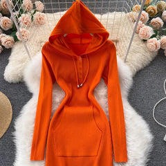 Hooded Glide Knit Dress