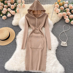 Hooded Glide Knit Dress