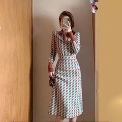 Trendsetting Threads Knit Long Sleeve Dress