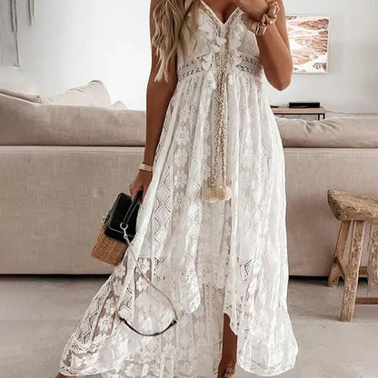 Dreamy Patchwork Lace Dress