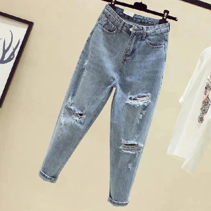 Cool and Edgy Ripped Denim Jean