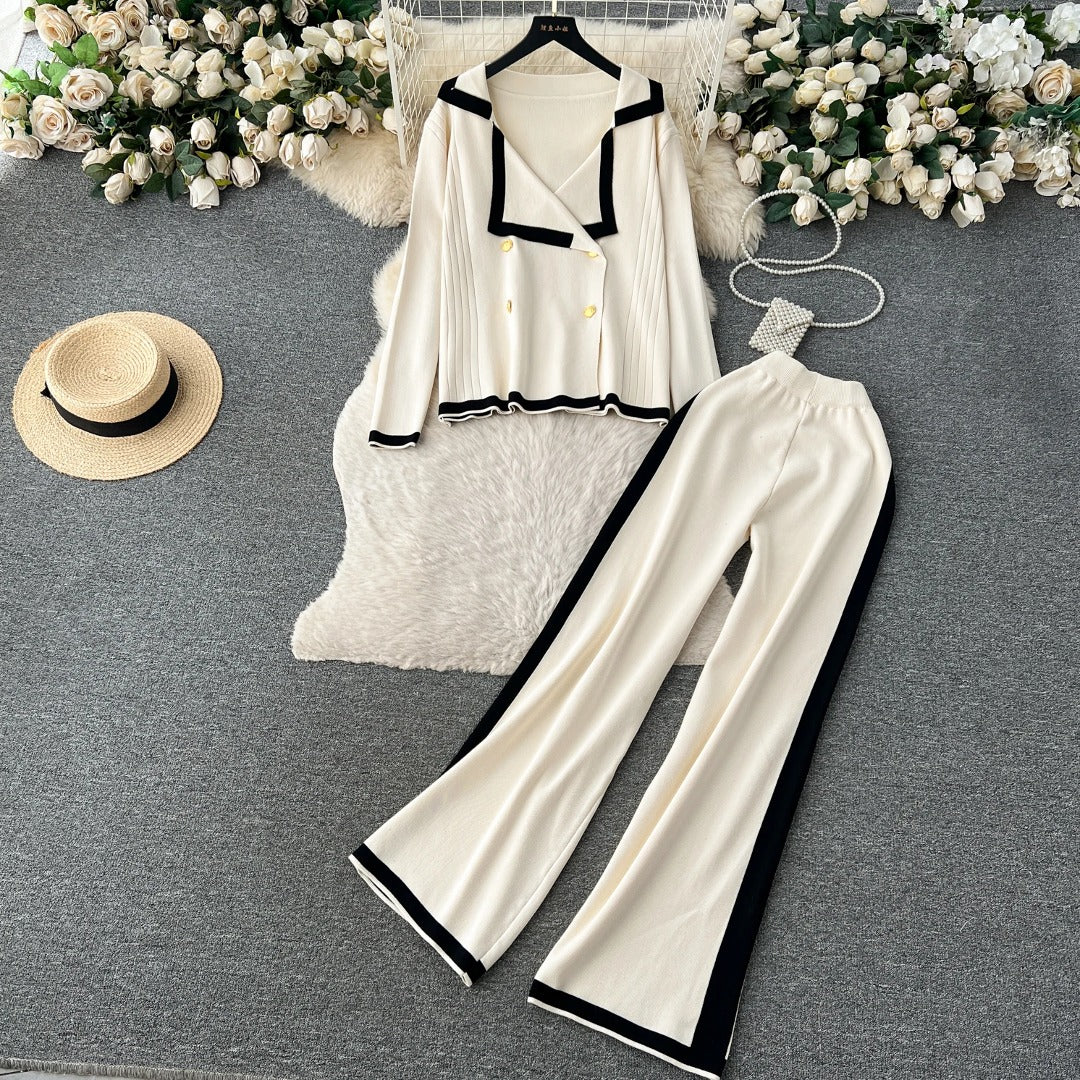 Bell Bottom Two-piece Business Pants Suit