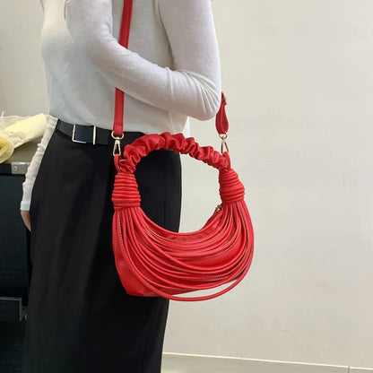 Satchel Wire Braided Women Handbag