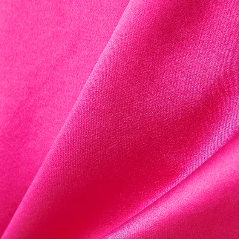 Sapphire Satin-Esque Hot Pink Cord Set