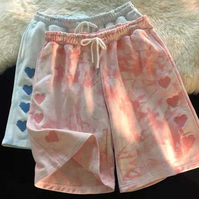 Summer Shorts with Heart Detailing