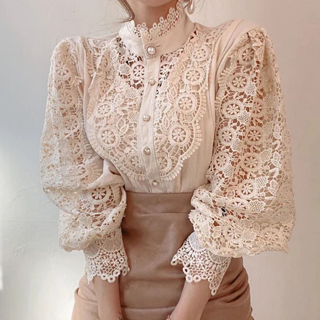 Women Victorian Lace Blouse