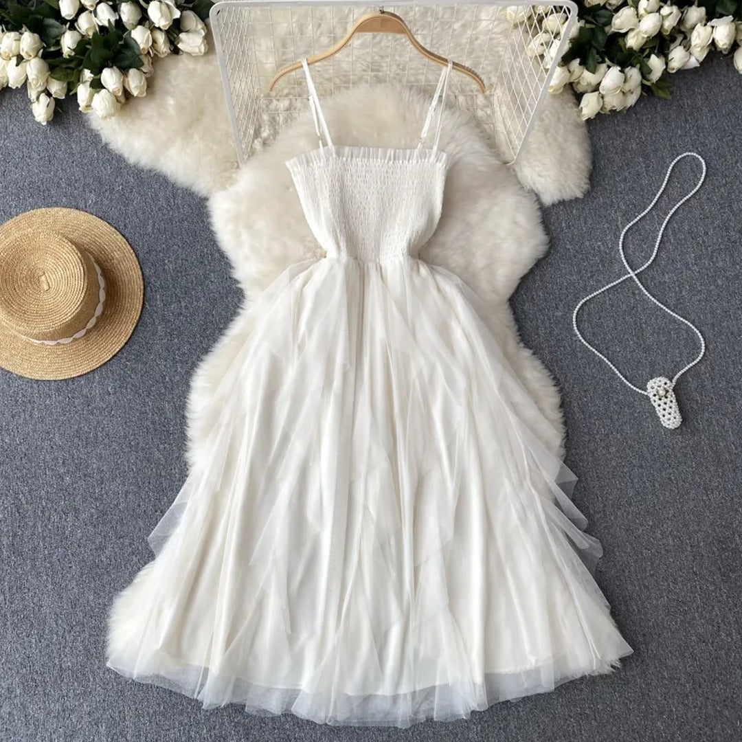 French Style Vintage Halter Dress