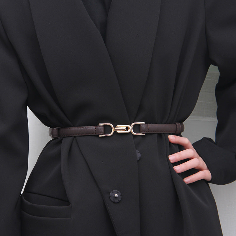 Clutch Sash Leather Belt